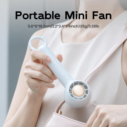 handheld mini fan with ice cooling 4 speeds adjustable personal fan