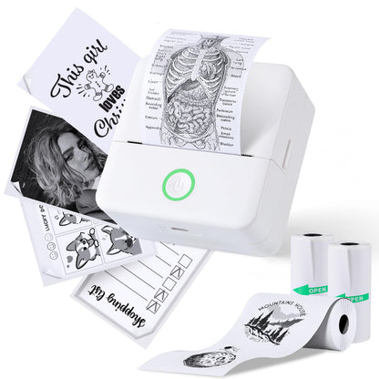 mini printer bluetooth can connect from phone and print pictures