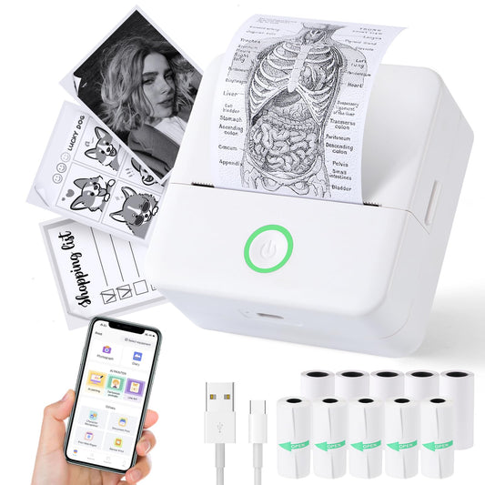 mini printer bluetooth can connect from phone and print pictures