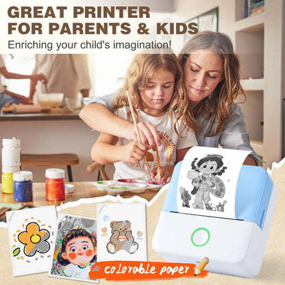 mini printer bluetooth can connect from phone and print pictures