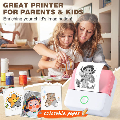 mini printer bluetooth can connect from phone and print pictures