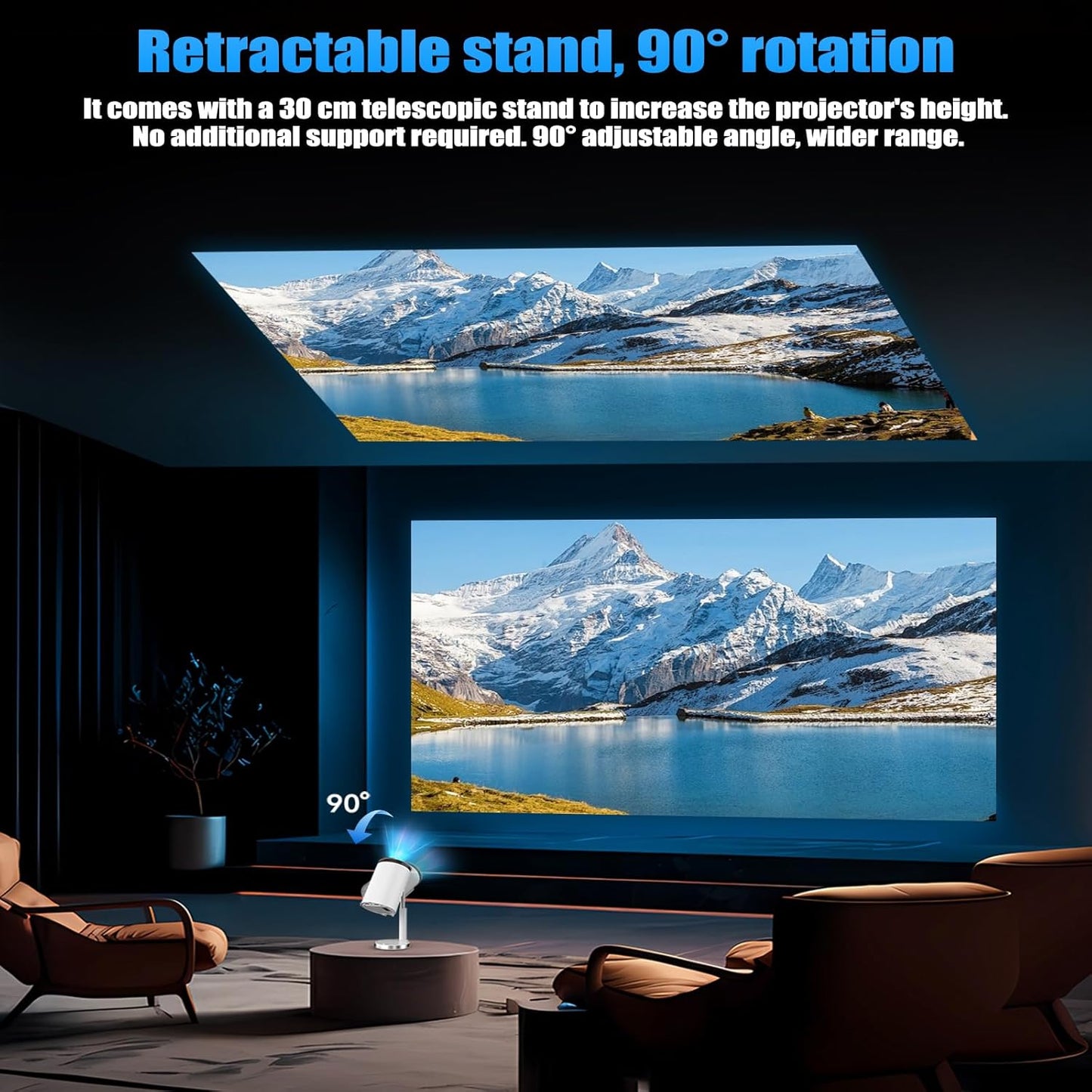 smart mini projecter 1080p 4K for iphone and android