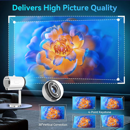smart mini projecter 1080p 4K for iphone and android
